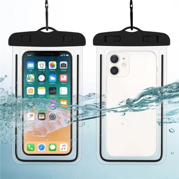 Universali Vandeniui Telefono dėklas Skirtas iPhone 11 12 X X X X X XS MAX 8 7 Plius Padengti Fluorescencijos Aišku, 