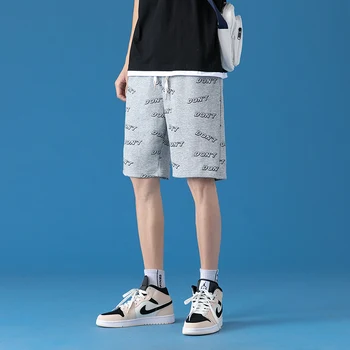 Vieno Eismo Mens Šortai Vyrams 2021 M. Vasaros Spausdinti Mados Trumpas Hip-Hop Japonijos Streetwear Vyriškos Kelnės Atsitiktinis Juoda Šortai Vyrams