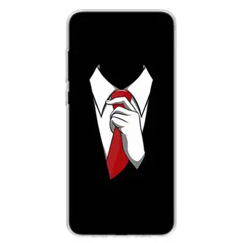 Vyras Kostiumą, Marškinius, Kaklaraištį, Telefono dėklas, Skirtas Xiaomi Redmi 6 7 8 9 PASTABA 4 5 6 7 8 9 A U S T Pro S2 K20 30 Padengti minkštos Silikono TPU