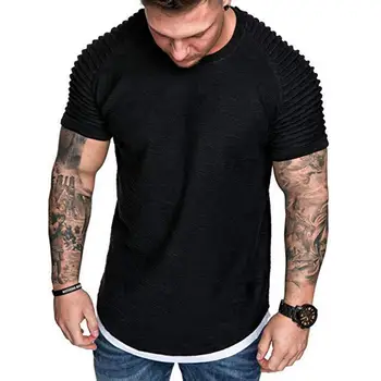 Vyrų Marškinėliai trumpomis Rankovėmis Kvėpuojantis Poliesteris Slim Viršūnes Kasdienio Gyvenimo žmogus t shirts Hhigh Kokybės Mados Vyrų Drabužiai футболка