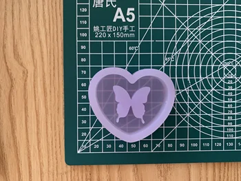 Wsy-16 3D mielas turas širdies dreni drugelis širdies dervos shaker pelėsių turas silikono formos rankų darbo atkartojimo