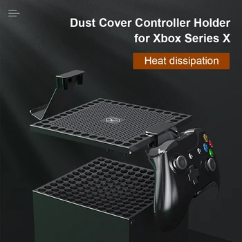 Xbox Serijos X Konsolės ABS dulkių dangtis su valdikliu ausinės kabyklos, pakabos, laikiklis, norėdami įdiegti 