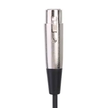 XLR 3 Pin Moteris 1/8 colio 3.5 mm Audio Line Stereo Jack Mic Sklandus Ryšys Išvengti Korozijos Garso Laido Laido Adapteris, Laidas