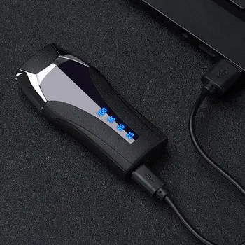 Įkrauti USB Žiebtuvėlis Įkrovimo Lengvesni plazminius Indukcijos Vėjo Elektroninių Ultra-Plonas Užsakymą Metalinis Žiebtuvėlis