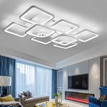 Šiuolaikinio gyvenimo kambario lubų lempa miegamasis LED lempos Šiaurės kūrybos akrilo umbra butas villa studijų apšvietimo didmeninės