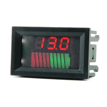 Švino rūgšties baterijos indikatorius Baterijos talpa Skaitmeninis LED Testeris voltmeter Voltų Įtampos Matuoklis 12V 24V 36V 48V 72V