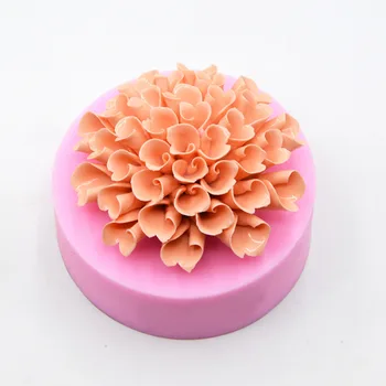 Žydi Rožės Silikono Tortas Pelėsių 3D Gėlių Minkštas Pelėsių Šokolado Apversti Apdailos Kepimo Įrankis Formos Gipso 