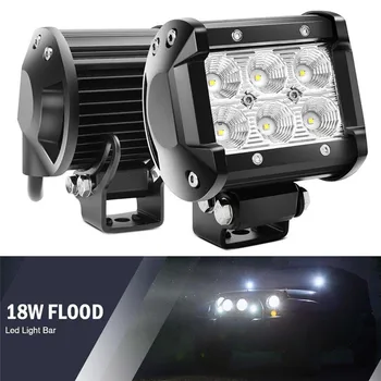 1*18w LED Potvynių Darbai Šviesos 4WD Visureigis Vietoje Rūko ATV, SUV UTE Vairuotojo Lempa Džipas