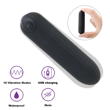 10 Greičio Vibratorius Kulka USB Įkrauti Nuotolinio Valdymo Sekso Žaislai Moterims, Stiprios Vibracijos Klitorio Stimuliatorius Makšties Massager