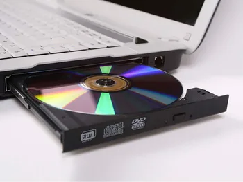 12.7 mm DVD ROM Optinis įrenginys CD/DVD-ROM / CD-RW Grotuvas Burner Slim Portable Reader, Diktofonas Nešiojamas Su Kolegijos
