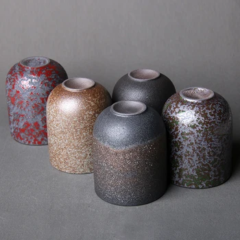 128ml Puodelis Japonų Keramikos Kavos Puodelis Šiurkštus Akmens Teaware Drinkware Keramikos Meistras Specializuota Kung Fu Arbatos Puodeliai