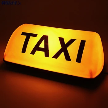 12V Taksi, Pasirašyti Stogo Topper Automobilių Magnetinio Lempa LED Šviesos Vandeniui TAKSI Stogo Lempos Šviesus Viršuje Valdybos Stogo Ženklas