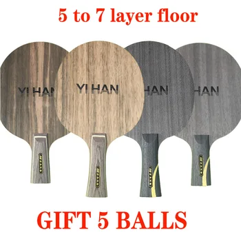 1PCS Išplėstinė 7 sluoksniu ping pong dugno plokštė Stalo Tenisas Bat Grindų Ebony serijos Ayus medienos