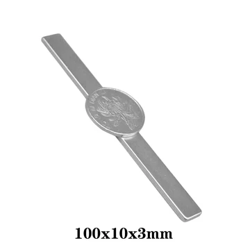 1~30PCS 100x10x3 Super Stiprus Magnetinis Magnetų Ilgis 100mm Nuolatinis Neodimio Magnetas 100x10x3mm Ilgiau Lapas Magnetas 100*10*3