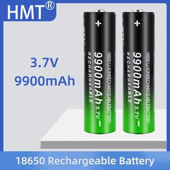 2/4/8pcs Baterija + 4 Slots), 3,7 V 18650 USB įkroviklį, 3.7 V 18650 9900mAh Įkraunama Baterija