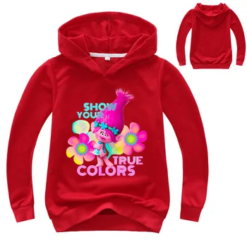 2020 m. Rudenį boutique vaikų drabužių troliai pavasarį ir rudenį megztinis berniukams, hoodies animacinių filmų personažus, merginos megztinis