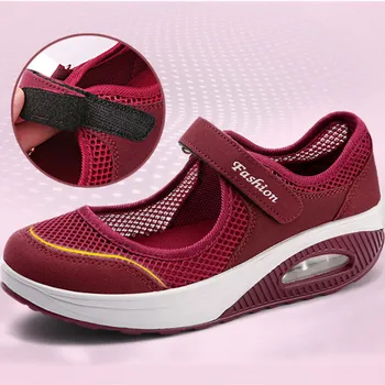 2021 m. Pavasarį Raudona Moterų Vulcanize Atsitiktinis Batai Sportbačiai Moterų Minkštas Butas Lady Lengvas, Kvėpuojantis zapatos de mujer zapatos