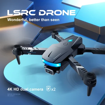 2021 Naujas LS878 Mini Drone Su 4K HD Dual Camera Tranai FPV WiFi Profesinės RC Dron Sulankstomas Quadcopter Sraigtasparnis Žaislai Berniukams