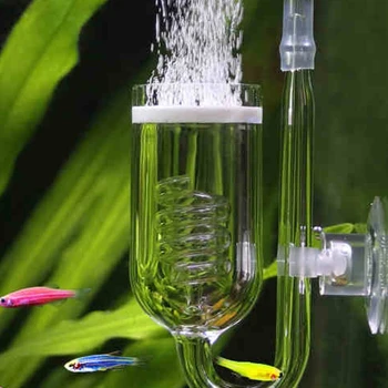 2021 Naujas Stiklas Žuvų Bakas Akvariumas Keramikos Disccapacitor Vandens Gyvų Augalų Akvariume CO2 Tif Mar-15