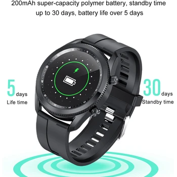2021 Smart Watch Vyrų Fitneso Tracker Sporto Juosta Laisvai Suktis Bezel Muzikos Užsakymą Dial IP67 atsparus Vandeniui 1.28