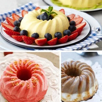 2vnt Spiralės Žiedas Virimo Silikono Slapukus Pelėsių Bakeware Virtuvės Duonos Tortą Papuošti Įrankis Torto Formos Pyragaičiai Visos Virtuvės Aksesuaras