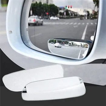 2VNT Universalus Automobilinis Auto 360 laipsnių Plataus Kampo Išgaubtas Galinis Šoninis Vaizdas Blind Spot Veidrodis
