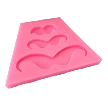 3 net skirtingo dydžio barzda silikono formos šokolado apversti cukraus kepimo dekoratyvinis įrankis lašelinę pelėsių