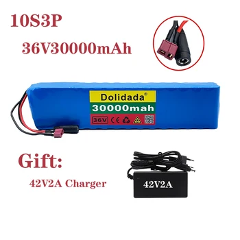 36V 30ah 600W 10s3p ličio jonų baterija 20A BMS tinka xiaomijia m365 Pro eBike dviratis paspirtukas t kištuko + kroviklis