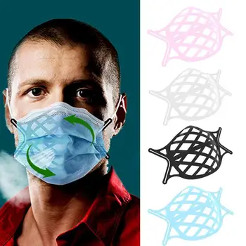 3D Nagų Kaukė Turėtojas Atskiras Nosies, Burnos Paramos Kvėpavimo Padėti Vidinės Pagalvėlės Laikiklis Silikono Suaugusiems Kvėpuojantis Vožtuvas