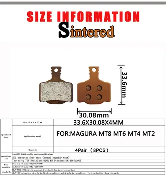 4 Poros Kalnų MTB Dviračiu Sukepintų Dviračio Diskiniai Stabdžiai Pagalvėlės MAGURA MT8 MT6 MT4 MT2 Priedai