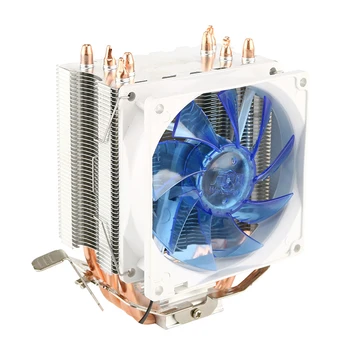 4 Vario Aušinimo Ventiliatorius Bokštas CPU Heatsink Radiatoriaus Šilumos Vamzdeliai 3 Pin Aušinimo Sistemos Biuro Rūpintis Kompiuterių Reikmenys