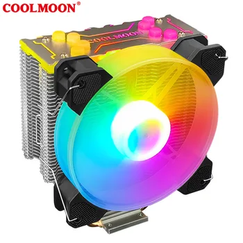 4 Šilumos Vamzdžiai CPU Aušintuvo RGB 3PIN ARGB PWM 4PIN Ramioje Gerbėjai Intel LGA 775 1150 1151 1155 1200 1366, AMD AM3 AM4 Heatsink SATA