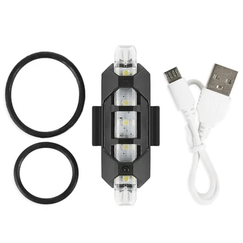 5 LED Įkraunamas USB Dviratį užpakalinis žibintas Dviračių Saugos Dviračių Įspėjamasis Žibintas Galinis Nešiojamų Blykstės Šviesą, Super Šviesus, Dviračių Žibintai