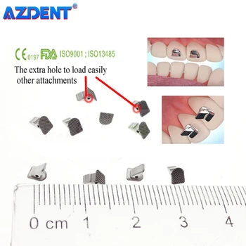 5 Paketų AZDENT Ortodontinis Dantų Sukandimas Turbo Bite Sparno MIM Monoblock Visą Liejimo 10vnt/Pak
