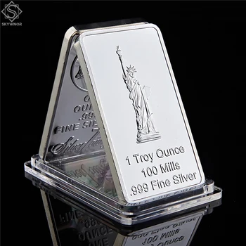 5VNT JAV Ponia Laisvės Statula Kolekcines Medallion Toekn Erelis Baras/Monetos 1 Trojos Uncija 100 Malūnai.999 Fine Silver