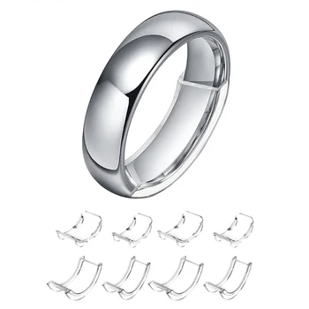 8 Dydžių Silikoninės Nematomas Aišku Žiedo Dydis Reguliatorius Resizer Prarasti Žiedai Reduktorius Žiedas Sizer Tinka Bet Žiedai, Papuošalai, Įrankiai