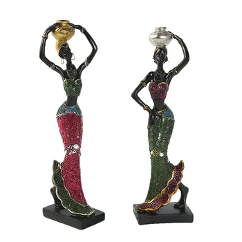 Afrikos Nacionalinio Stiliaus Gamtos Statula Duomenys Rankų Darbo Grožio Mergina, Ranka Drožyba Seksuali Mergina Rankdarbių Apdaila Mažosios Skulptūros