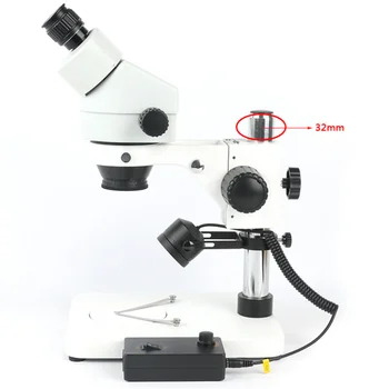Agnicy Stereo Mikroskopas Pusėje Šviesos Šaltinis Užpildyti Šviesos 26mm 33mm Įstrižai Šviesos Šaltinis 28 LED Reguliuojamas Papildomas Šviesos Šaltinis