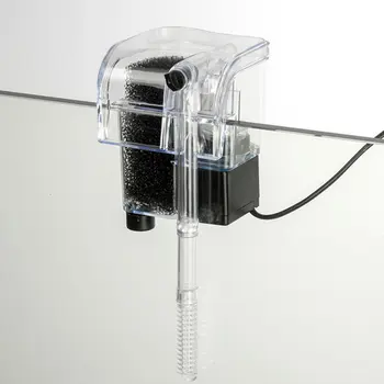 Akvariumo filtras krioklys filtras aeracija siurblys Akvariumo sienos montuojamas išjungti filtrą plug-in mažų profesinės