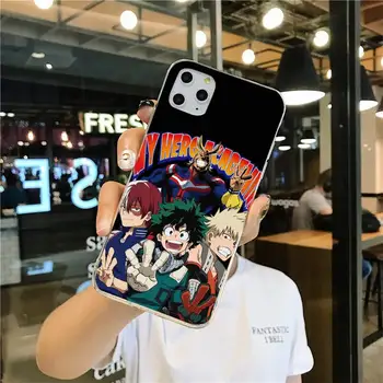 Anime Mano Herojus akademinės bendruomenės deku bakugou Boku no Herojus akademinės bendruomenės Telefono dėklas skirtas iPhone 11pro XS MAX 8 7 6 6S Plus X 5S SE 2020 XR dangtis