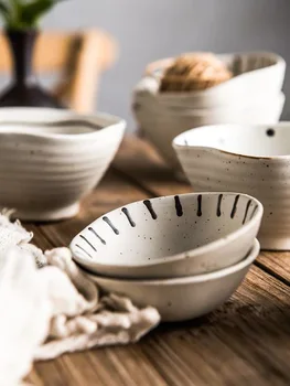 ANTOWALL Japonų Keramikos Stalo Plokštė Udon Dubenį korėjos Maža Indų ir Dubenėlį, Porcelianas, Valgymo Dubuo