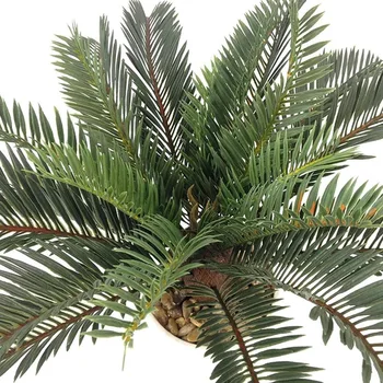 Atogrąžų Augalai, Dirbtinės Palmių Plastiko Palmių Lapų, Žaliosios Monstera Netikrą Kokoso Leafs 