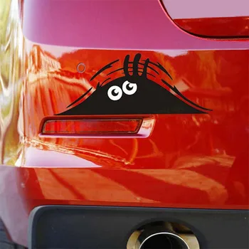 Automobilių Lipdukai Juokinga Kūrybos 3D Didelės Akys Automobilio Lipdukas Juodas Lipdukas Kyšantį Monstras 3D Didelės Akys Lipdukas Automobilio Stiliaus
