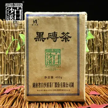 Baishaxi 2019 yr Hei Zhuan Cha Anhua Tamsiai Arbatos Plytų 400g