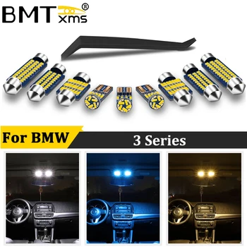 BMTxms Canbus Interjero LED BMW 3 Serijos E30 E36 E46 E90 E91 E92 E93 F30 F31 LED vidinis Daiktadėžė Kamieno Žemėlapis Dome Light Kit