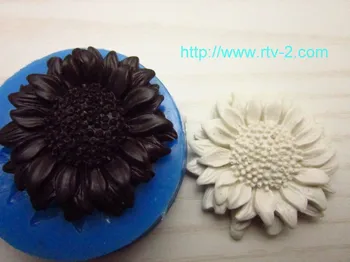 C1023 saulėgrąžų silikono formos Tortas dekoro priemonė mini pelėsių turas BK