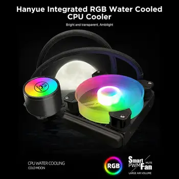 COOLMOON Vandens Aušintuvas CPU Integruotas Vandens Aušintuvas ARGB Heatsink AMD Vandens Vėsinimo Komplektas, Radiatorius, RGB, Ventiliatorius, Skirtas LGA 1366 2011