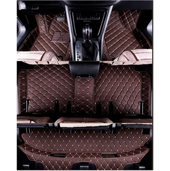 Custom specialių automobilių kilimėliai + bagažo skyriaus kilimėlis Nissan Serena C27, 7 sėdimos vietos 2018 vandeniui automobilių kilimų Serena 2019