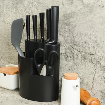 Daugiafunkcis 9 Colių Plastikiniai Virtuvės Peilių Laikiklį Arcuated Formos Įvairių Virtuvės reikmenys Peiliai Saugojimo virtuvės Indų Stendas