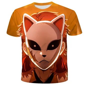 Demon Slayer Ašmenys Pobūdžio Kostiumas Berniukui Drabužių 3d Spausdinimo Jappen T Shirts Vaikas Anime Marškinius, O-Kaklo Grafinis Harajuku Geriausias Pardavėjas